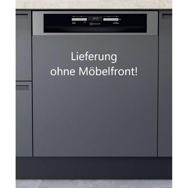Bauknecht BBO 3O41 PLT - Geschirrspüler, Teilintegriert, Besteckschublade, Edelstahl, 60 cm